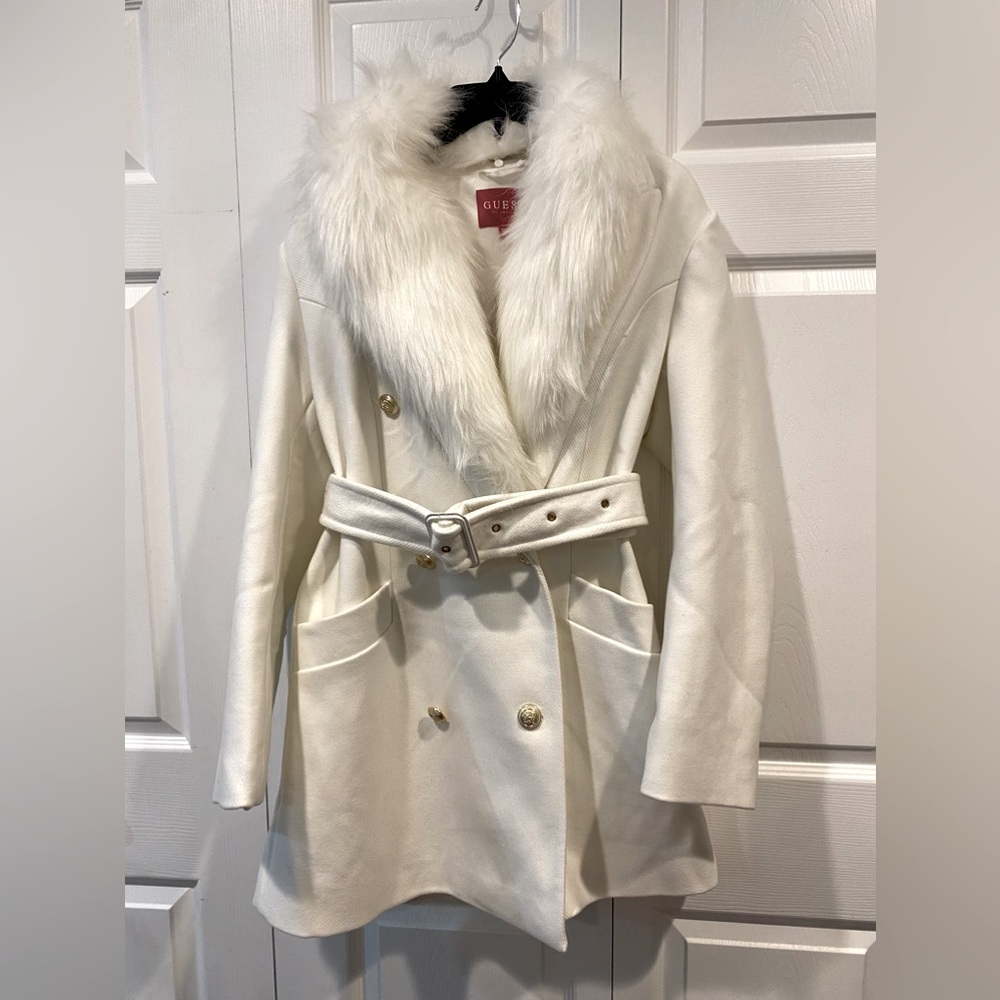 Guess ladies double breasted coat dress